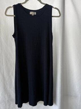 LOFT Navy Blue Swing Dress